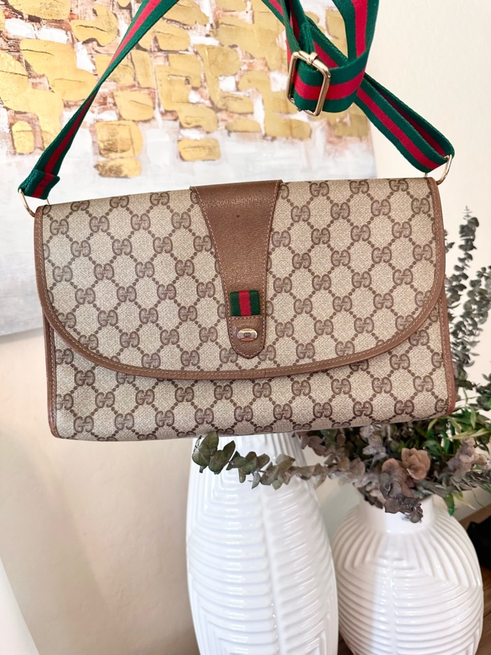 Gucci Sherry Line Clutch Crossbody Bag - Picture 9 of 13